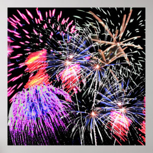 Póster Pantalla de fuegos artificiales