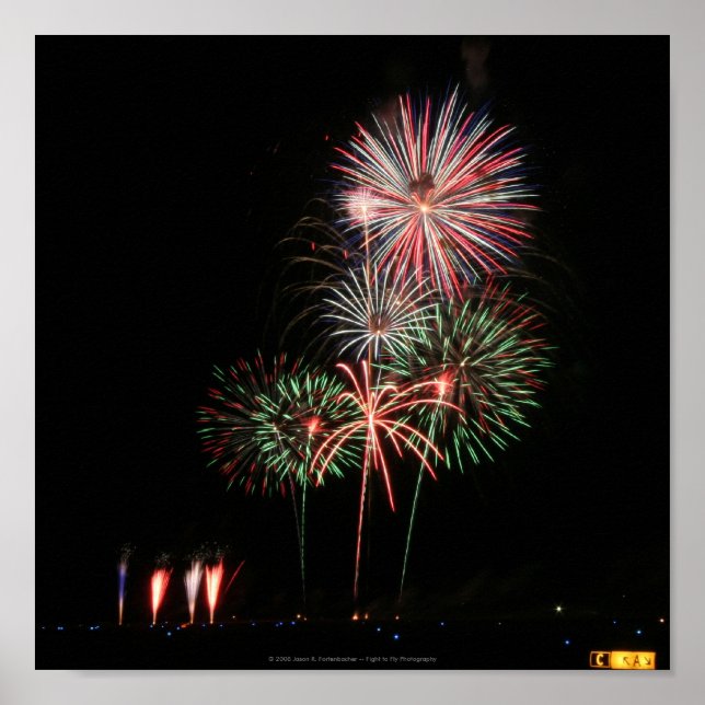Póster Pantalla de fuegos artificiales (Frente)