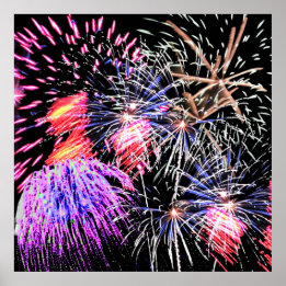 Póster Pantalla de fuegos artificiales