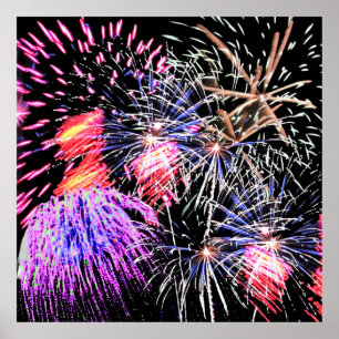 Póster Pantalla de fuegos artificiales