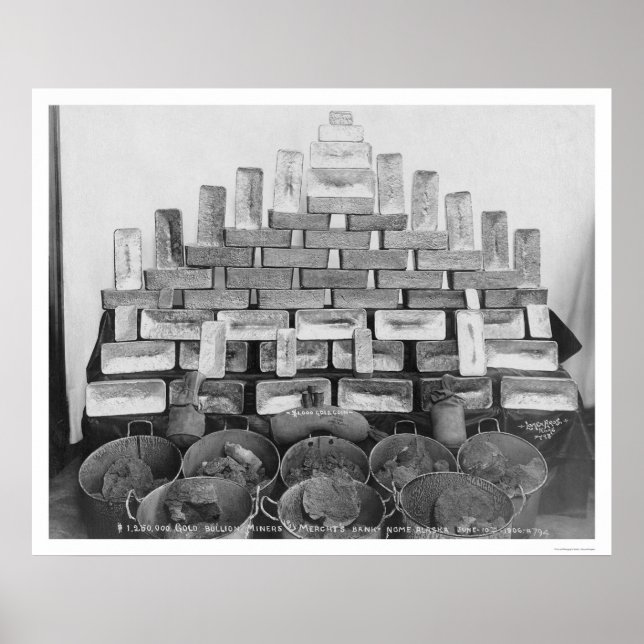 Póster Pantalla de oro en Nome Bank 1906 (Frente)