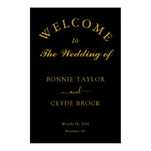 Pantalla personalizada de Boda negro