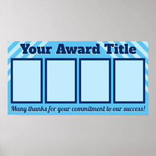 Póster Pantalla personalizada de premios para estudiantes