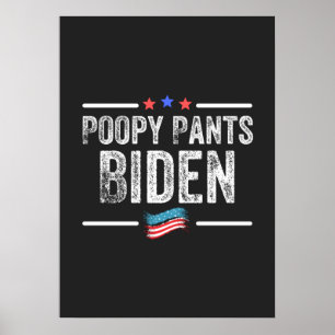 Póster Pantalones Cagados Biden