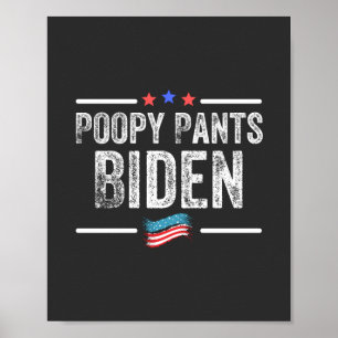 Póster Pantalones Cagados Biden