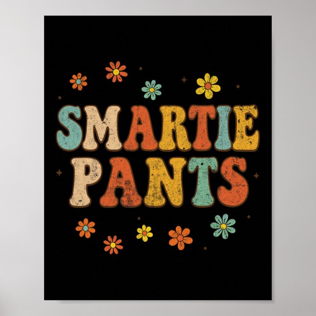 Póster Pantalones Inteligentes Divertidos De Regreso A La (Frente)