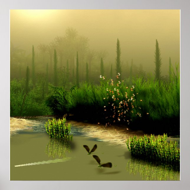 Póster pantano de niebla (Frente)