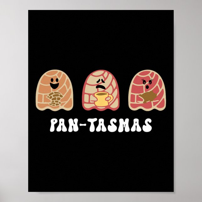 Póster Pantasmas Graciosas Conchas Mexicanas Fantasma (Frente)