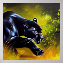Póster Pantera negra (5) Gato salvaje