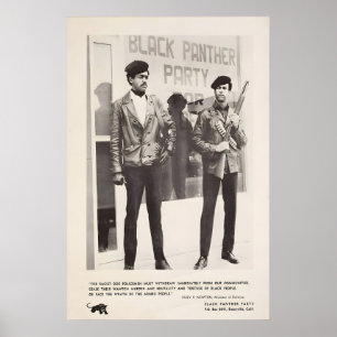 Póster Pantera Negra - Guardias negros para policí