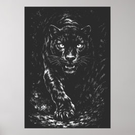Póster Pantera Negra — por BurnsInHell