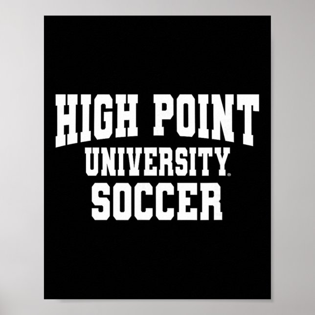 Póster Panteras de fútbol de la Universidad de High Point (Frente)