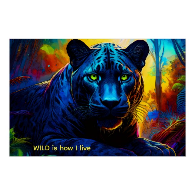 Póster PANTHER en color SILVESTRE (Anverso)