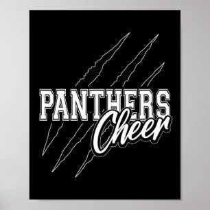 Póster Panthers Cheer Equipo de Porristas Back To School