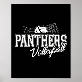 Póster Panthers Volleyll Espíritu de Regreso a la Escuela