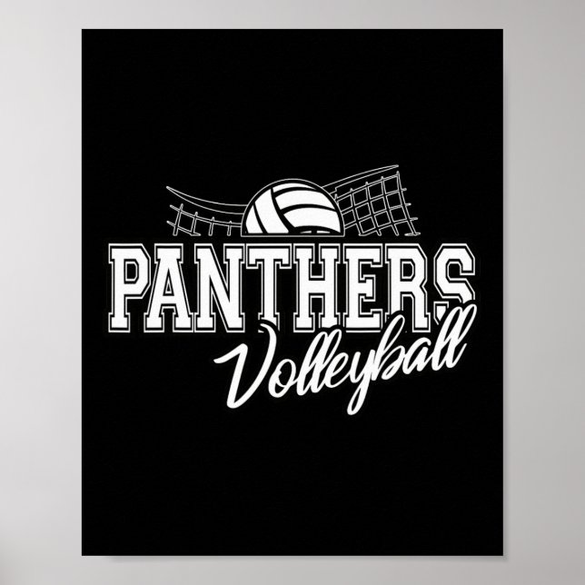 Póster Panthers Volleyll Espíritu de Regreso a la Escuela (Frente)