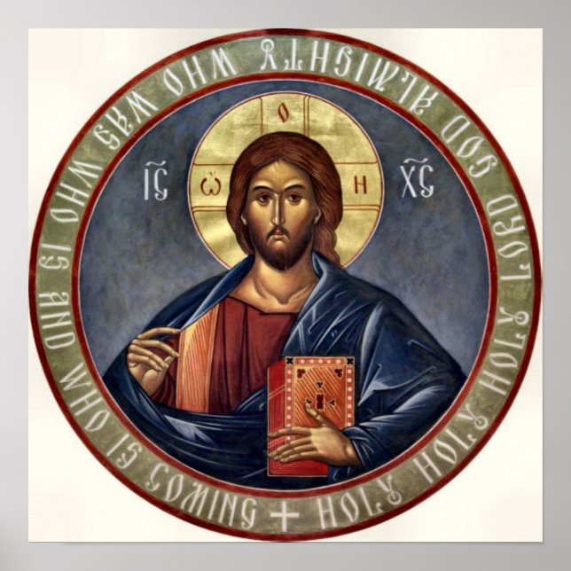 Póster Pantocrator Lord of All Christ Orthodox Print (Frente)
