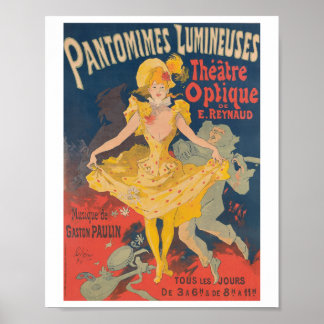 Póster Pantomimes Lumineuses