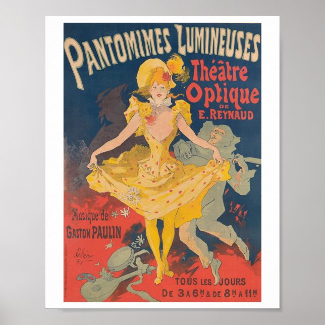 Póster Pantomimes Lumineuses (Frente)