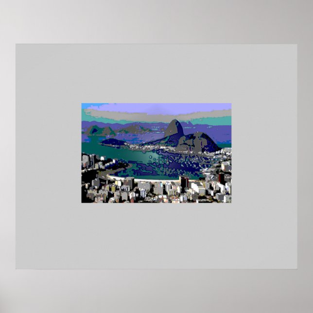 Póster Pão de Açúcar decorativo para paredes (Frente)