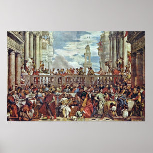 Póster Paolo Veronese - Boda en Cana