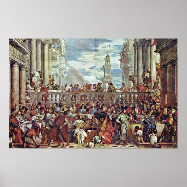 Póster Paolo Veronese - Boda en Cana (Frente)