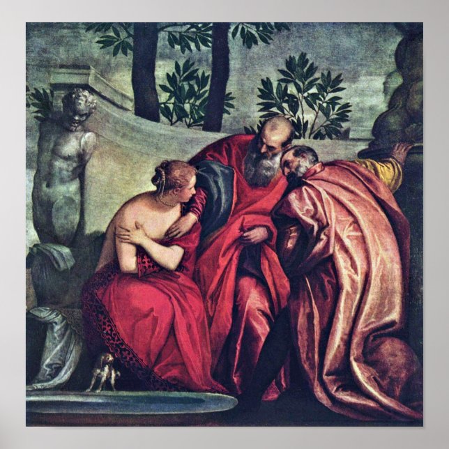 Póster Paolo Veronese - Susanna y los mayores (Frente)
