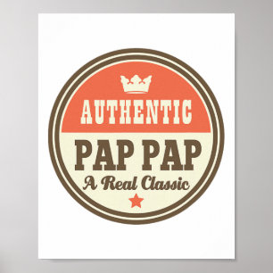 Póster Pap Pap Grandpa Pappap Fathers Day Tee