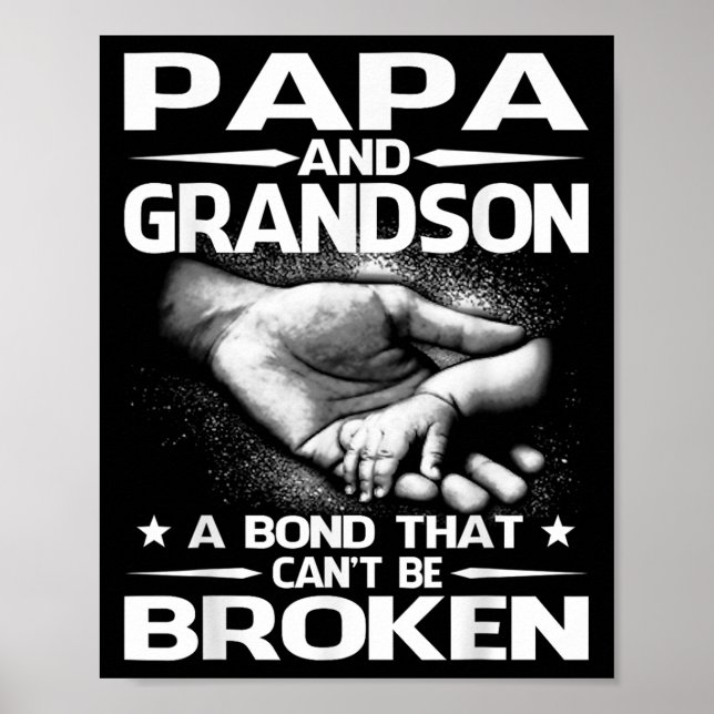 Póster Papa And Grandson A Bond That Can't Be Broken  (Frente)