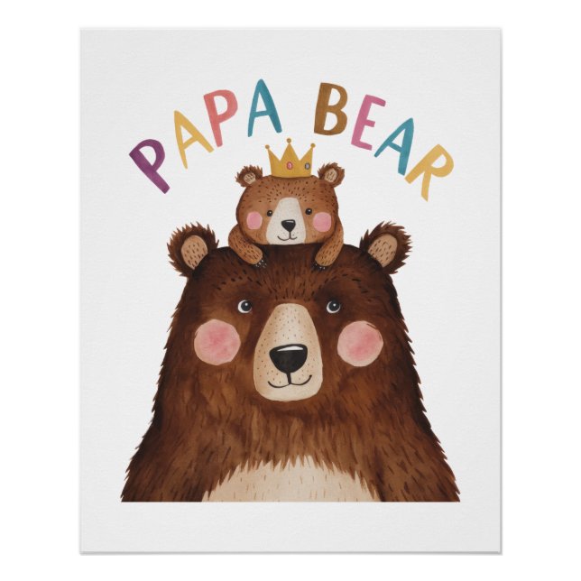Póster Papa Bear (Anverso)