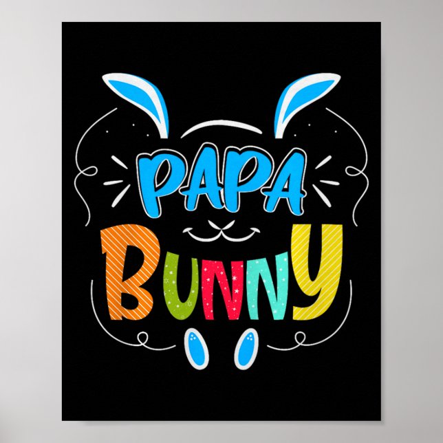 Póster Papa Bunny Premium Tri-blend  (Frente)