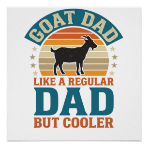 Póster Papá Cabra Como un Papá Normal Pero Más Guay Camis