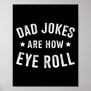 Póster Papá Chistes Cómo Se Mueven Los Ojos Para El Día D