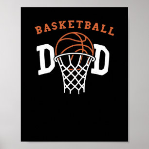 Póster Papá de baloncesto. entrenador de baloncesto
