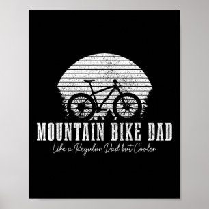 Póster Papá de bicicleta de montaña vintage Mtb bicicleta