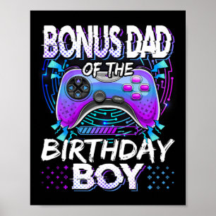 Póster Papa de bonificación del chico del cumpleaños vide