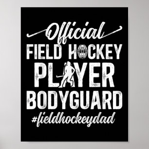 Póster Papá de Hockey sobre Césped Divertido Papá de un J