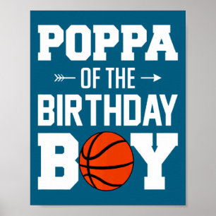 Póster Papa de hombre del niño del cumpleaños familia de 