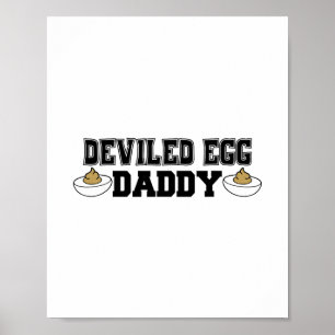 Póster Papá de Huevo Relleno Divertido - Día de Acción de