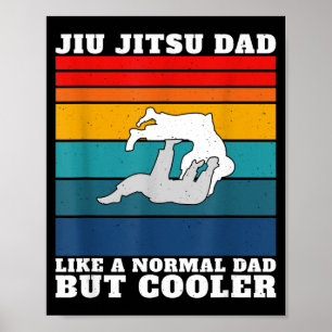 Póster Papá de Jiu Jitsu Brasileño Artes Marciales BJJ Pa