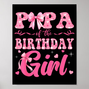 Póster Papa de la cumpleañera familia Nk Coquette Bow