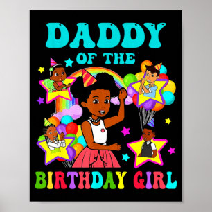Póster Papa de la cumpleañera muñeca rosa gracie familia