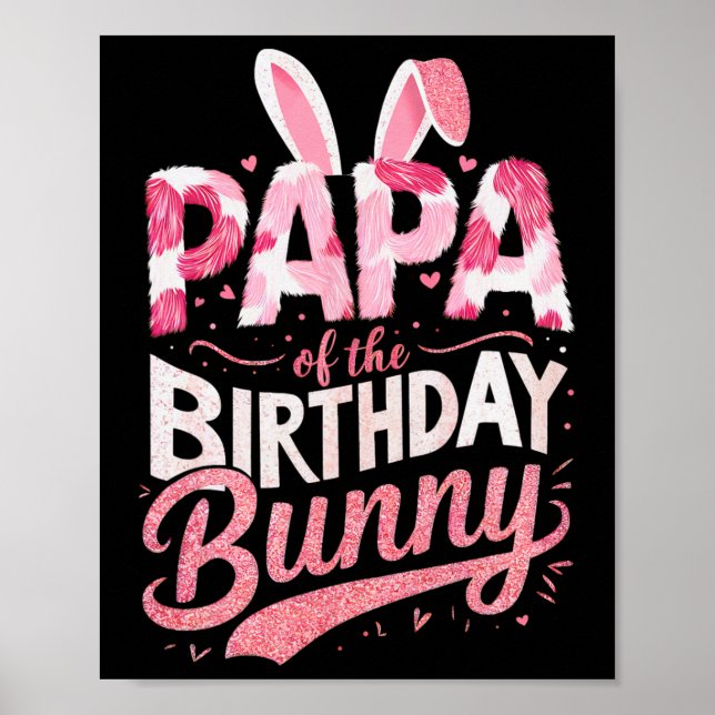 Póster Papá De La Familia Consoladora De Cumpleaños Fiest (Frente)