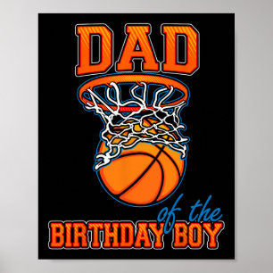 Póster Papá De La Familia De Cumpleaños De Bysketbyll