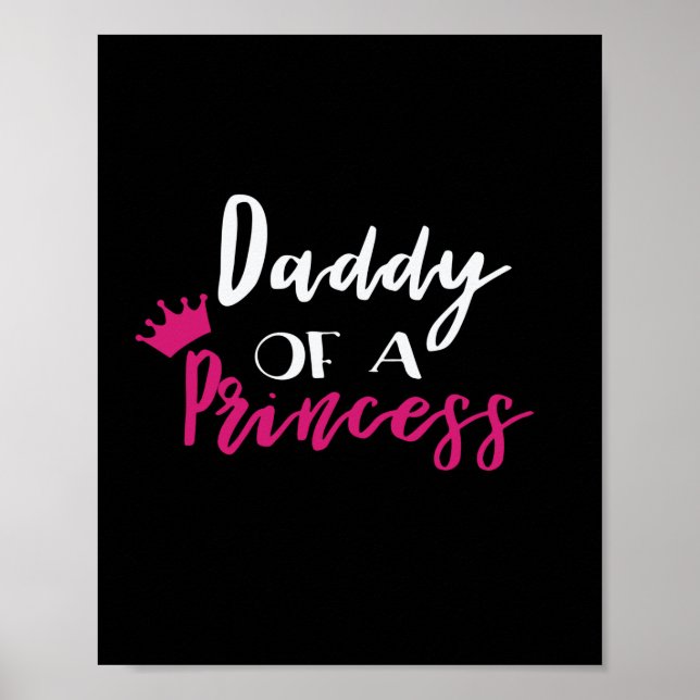 Póster Papá de la Princesa en el Día del Padre (Frente)