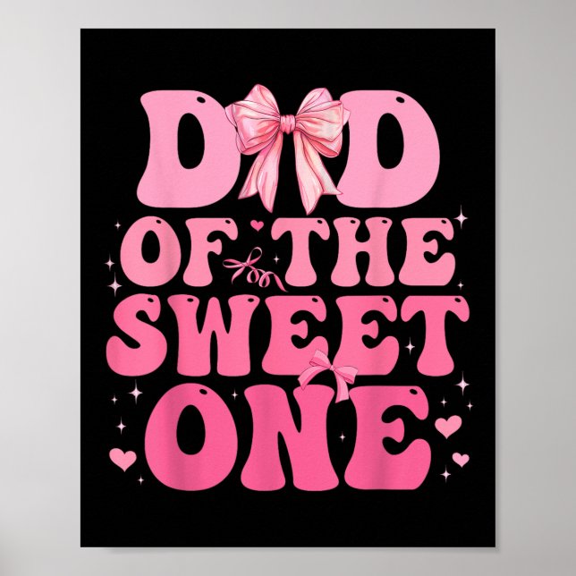Póster Papá De Los Dulces Una Coqueta Se Bow El Primer An (Frente)
