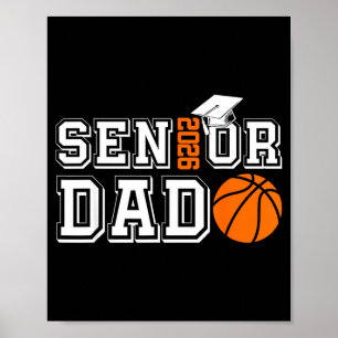 Póster Papá de senior promoción 2026 papá de baloncesto g