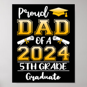 Póster Papá De Un Graduado De 5º Grado De 2024