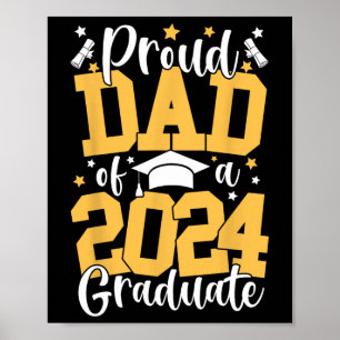 Póster Papá De Una Familia De Graduados De 2024