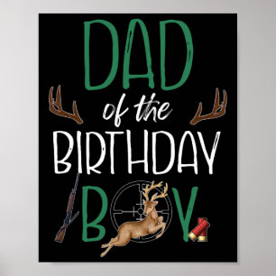 Póster Papá del chico del cumpleaños gran cumpleaños cier